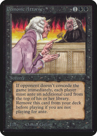 Demonic Attorney [Limited Edition Alpha] | The Time Vault CA