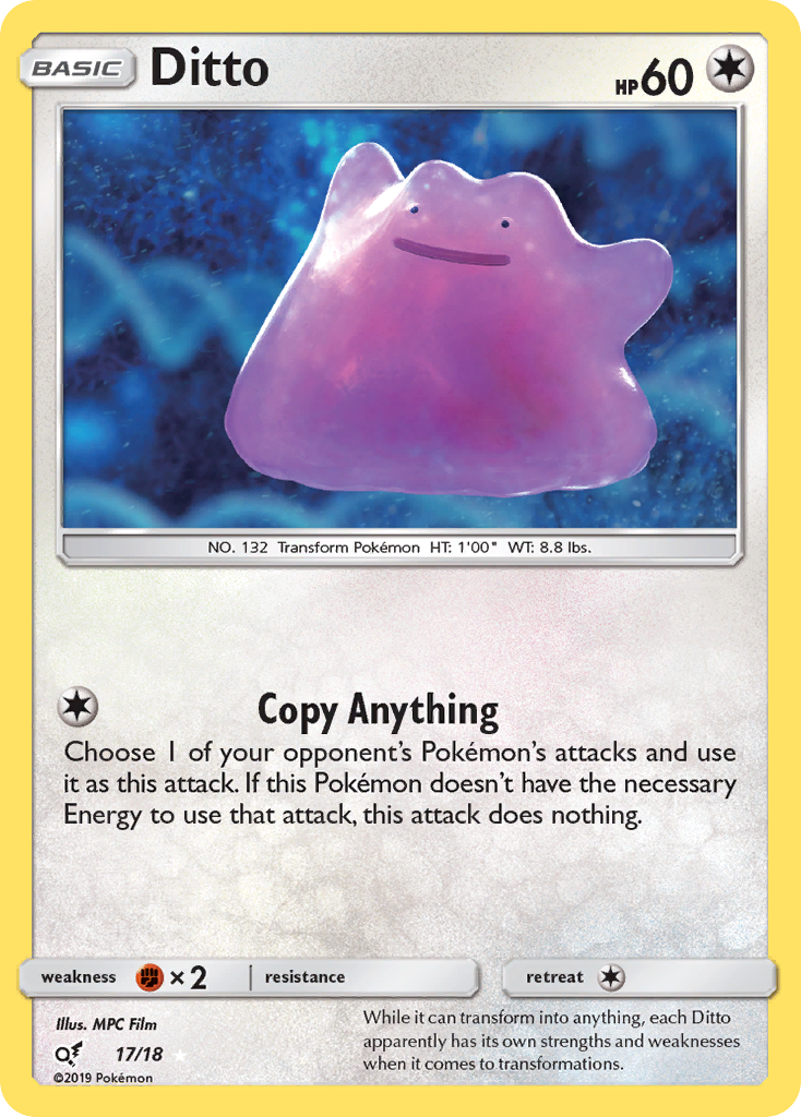 Ditto (17/18) [Sun & Moon: Detective Pikachu] | The Time Vault CA