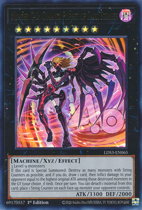 Number C40: Gimmick Puppet of Dark Strings [LDS3-EN065] Ultra Rare | The Time Vault CA