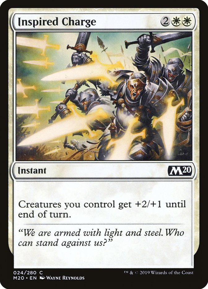 Inspired Charge [Core Set 2020] | The Time Vault CA