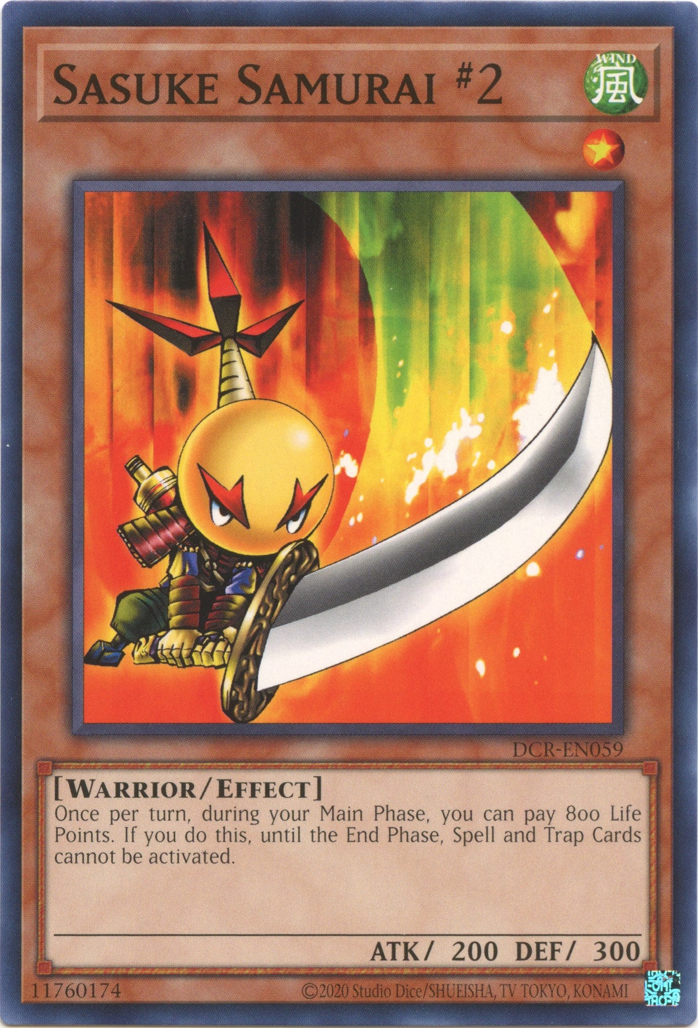 Sasuke Samurai #2 (25th Anniversary) [DCR-EN059] Common | The Time Vault CA
