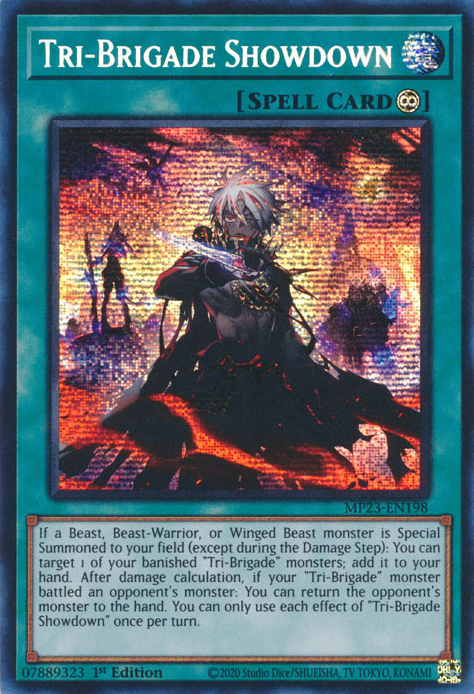 Tri-Brigade Showdown [MP23-EN198] Prismatic Secret Rare | The Time Vault CA