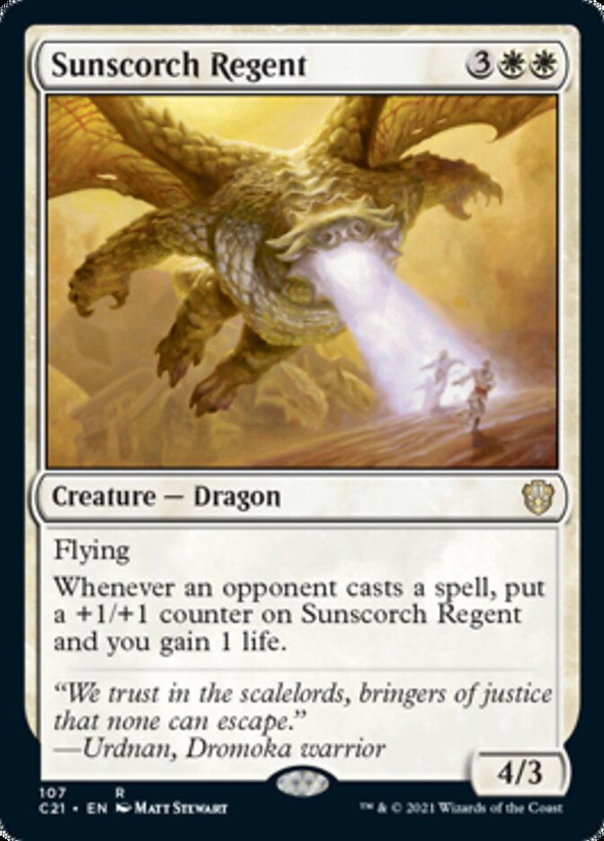 Sunscorch Regent [Commander 2021] | The Time Vault CA