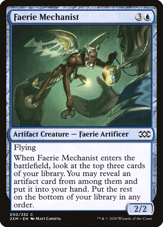 Faerie Mechanist [Double Masters] | The Time Vault CA