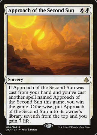 Approach of the Second Sun [Amonkhet] | The Time Vault CA