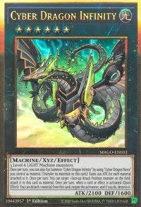 Cyber Dragon Infinity (Alternate Art) [MAGO-EN033] Gold Rare | The Time Vault CA