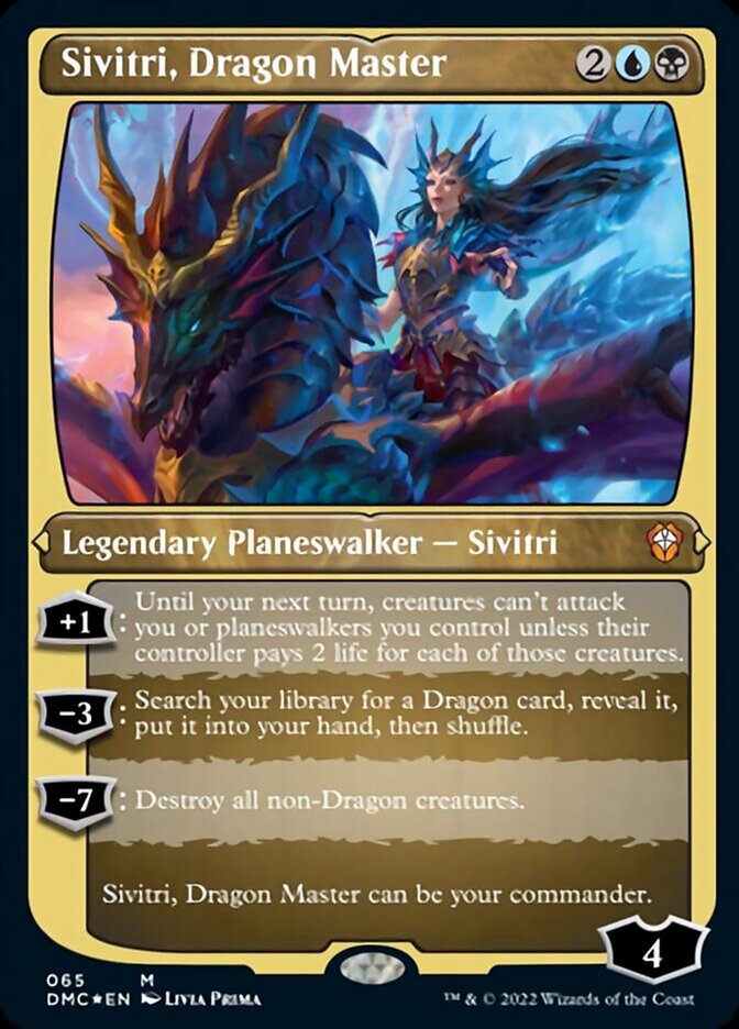 Sivitri, Dragon Master (Foil Etched) [Dominaria United Commander] | The Time Vault CA