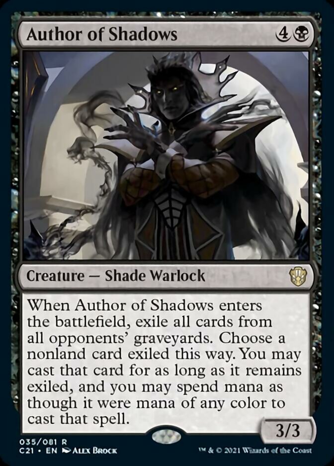 Author of Shadows  [Commander 2021] | The Time Vault CA