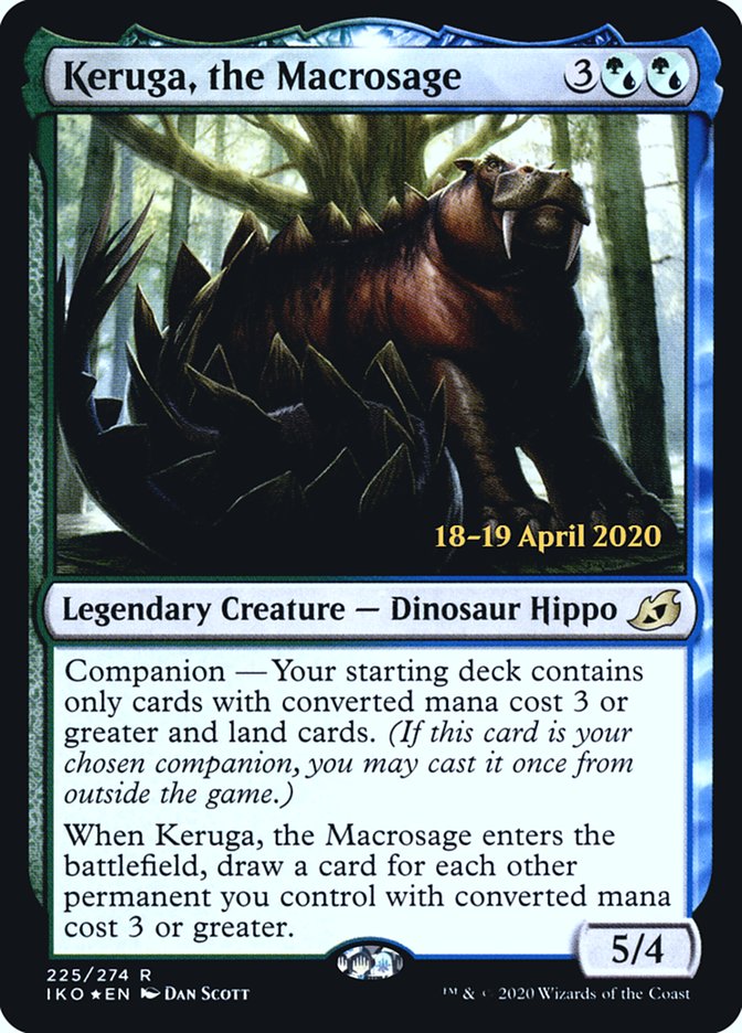 Keruga, the Macrosage  [Ikoria: Lair of Behemoths Prerelease Promos] | The Time Vault CA