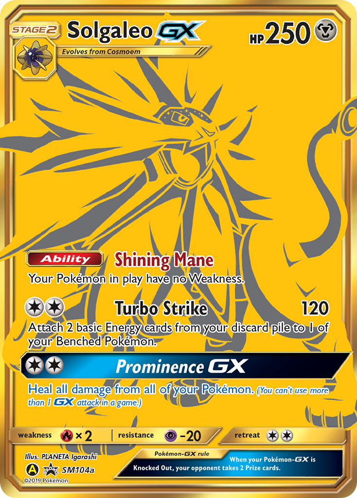 Solgaleo GX (SM104a) [Sun & Moon: Black Star Promos] | The Time Vault CA