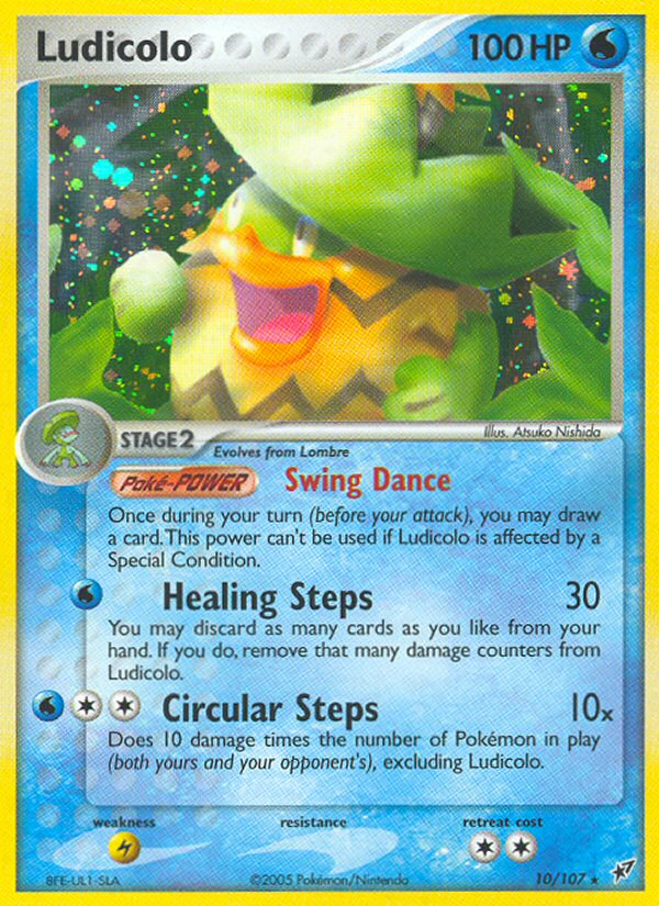 Ludicolo (10/107) [EX: Deoxys] | The Time Vault CA