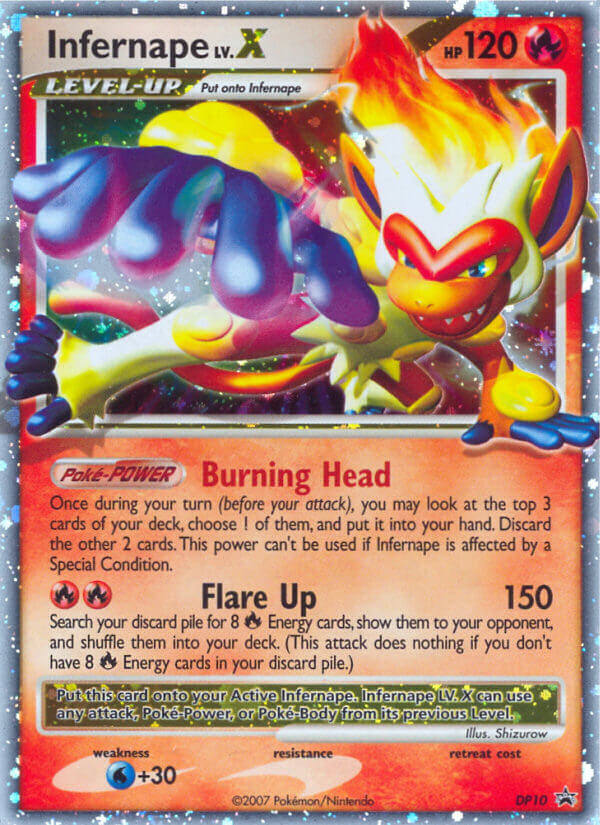 Infernape LV.X (DP10) [Diamond & Pearl: Black Star Promos] | The Time Vault CA