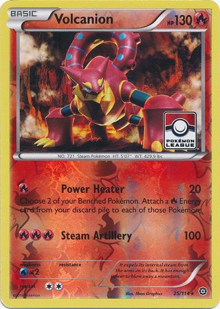 Volcanion (25/114) (League Promo) [XY: Steam Siege] | The Time Vault CA