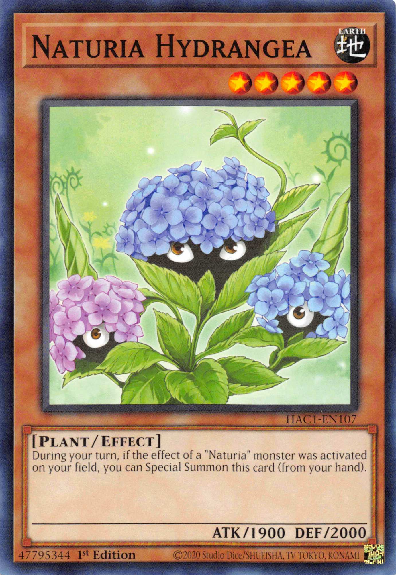 Naturia Hydrangea [HAC1-EN107] Common | The Time Vault CA