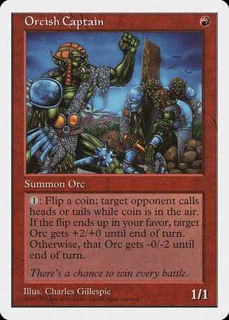 Orcish Captain [Fifth Edition] | The Time Vault CA