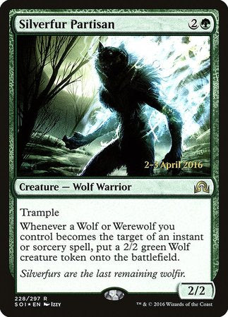 Silverfur Partisan [Shadows over Innistrad Promos] | The Time Vault CA