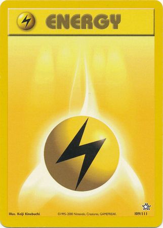 Lightning Energy (109/111) [Neo Genesis Unlimited] | The Time Vault CA