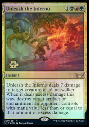 Unleash the Inferno [Streets of New Capenna Prerelease Promos] | The Time Vault CA