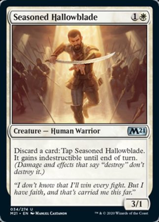 Seasoned Hallowblade [Core Set 2021] | The Time Vault CA