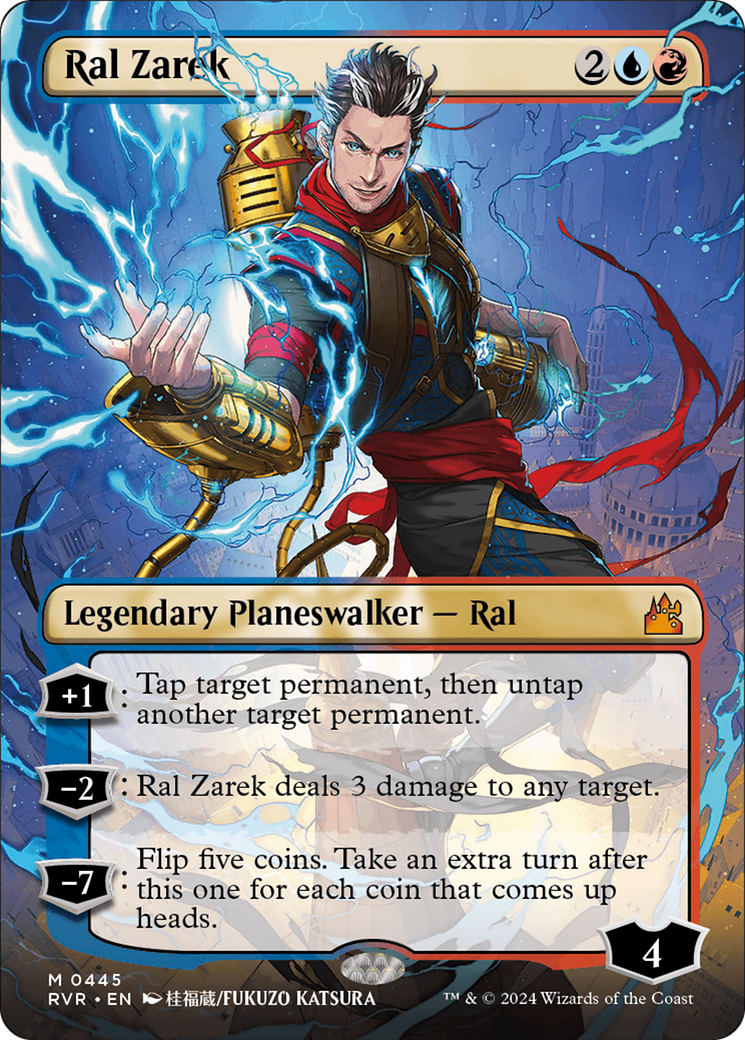 Ral Zarek (Anime Borderless) [Ravnica Remastered] | The Time Vault CA