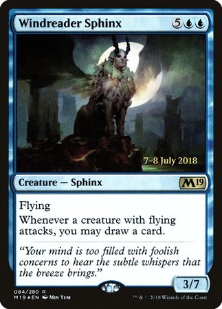 Windreader Sphinx [Core Set 2019 Promos] | The Time Vault CA