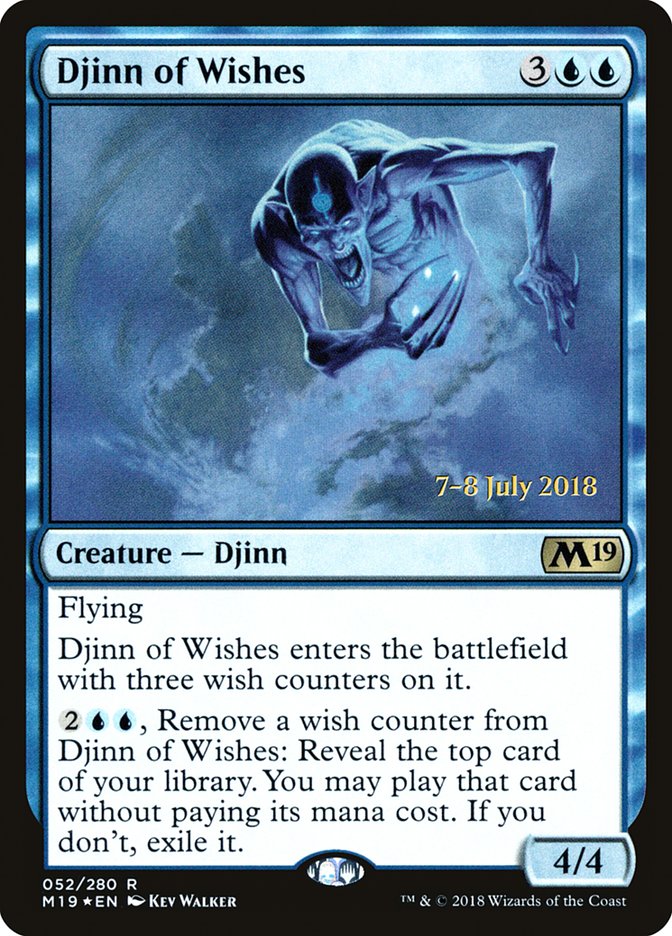 Djinn of Wishes  [Core Set 2019 Prerelease Promos] | The Time Vault CA