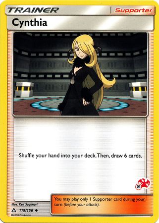 Cynthia (119/156) (Charizard Stamp #21) [Battle Academy 2020] | The Time Vault CA