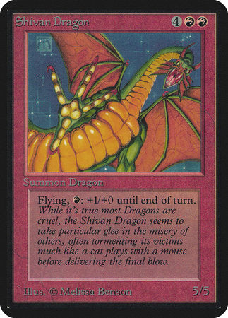 Shivan Dragon [Limited Edition Alpha] | The Time Vault CA
