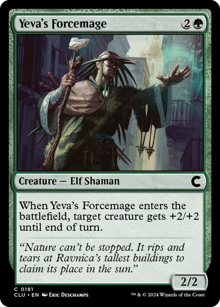 Yeva's Forcemage [Ravnica: Clue Edition] | The Time Vault CA