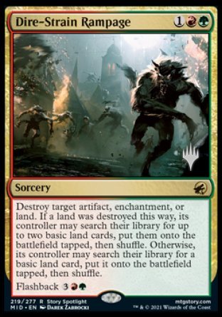 Dire-Strain Rampage (Promo Pack) [Innistrad: Midnight Hunt Promos] | The Time Vault CA