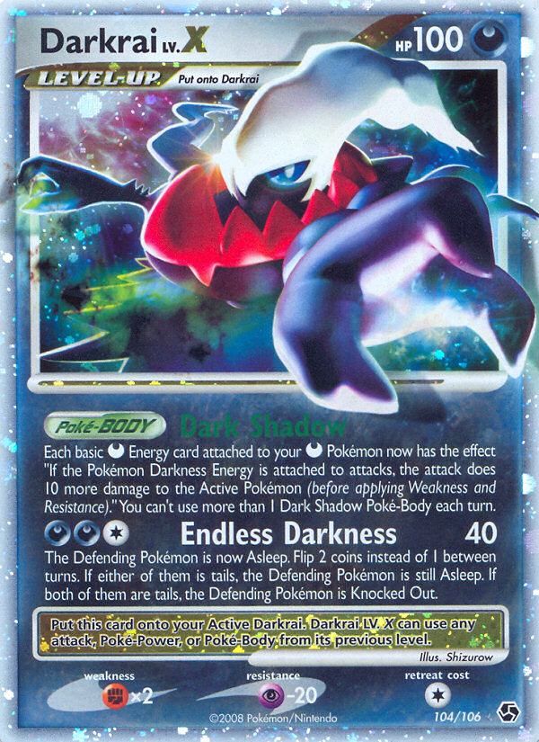 Darkrai LV.X (104/106) [Diamond & Pearl: Great Encounters] | The Time Vault CA