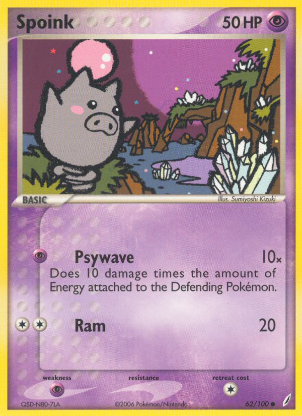 Spoink (62/100) [EX: Crystal Guardians] | The Time Vault CA