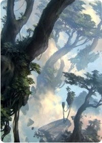 Forest 1 Art Card [Zendikar Rising Art Series] | The Time Vault CA