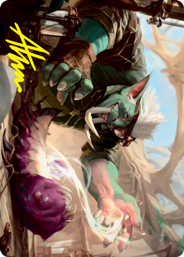 Novice Dissector Art Card (Gold-Stamped Signature) [Strixhaven: School of Mages Art Series] | The Time Vault CA