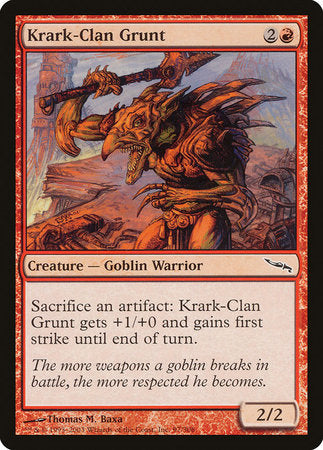 Krark-Clan Grunt [Mirrodin] | The Time Vault CA