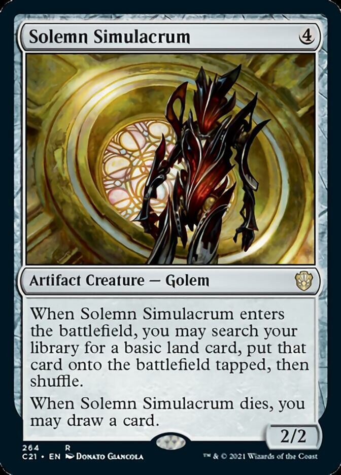 Solemn Simulacrum [Commander 2021] | The Time Vault CA