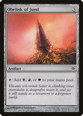 Obelisk of Jund [Shards of Alara] | The Time Vault CA