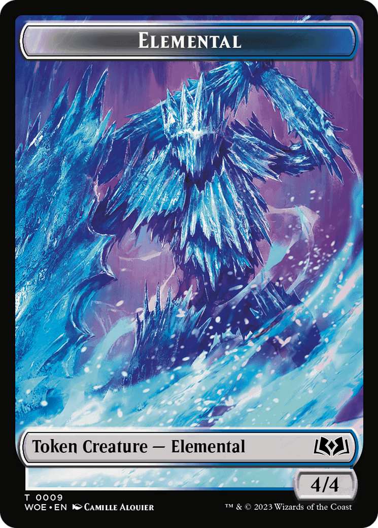 Elemental // Food (0010) Double-Sided Token [Wilds of Eldraine Tokens] | The Time Vault CA