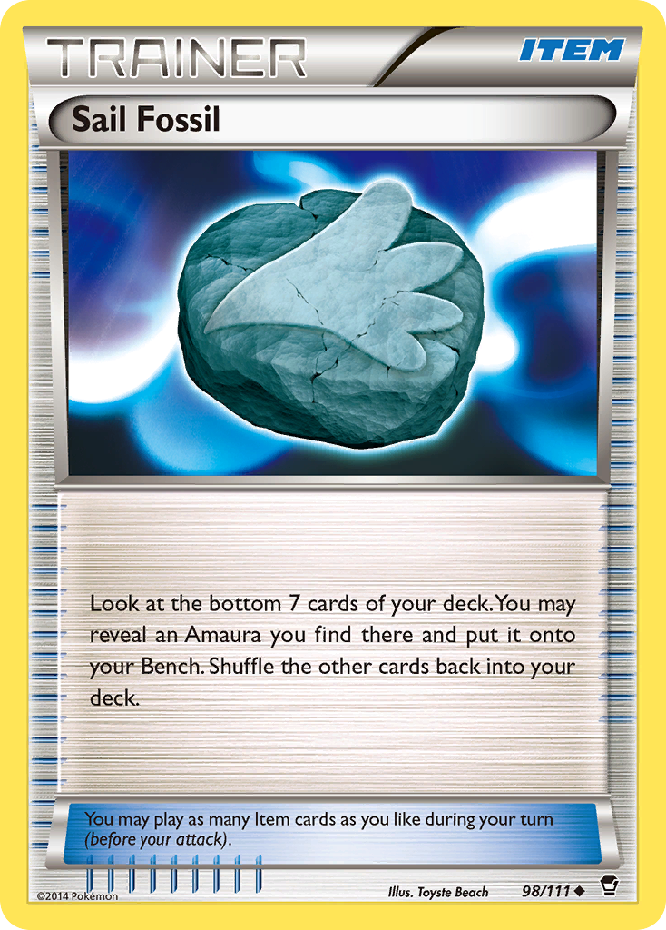 Sail Fossil (98/111) [XY: Furious Fists] | The Time Vault CA