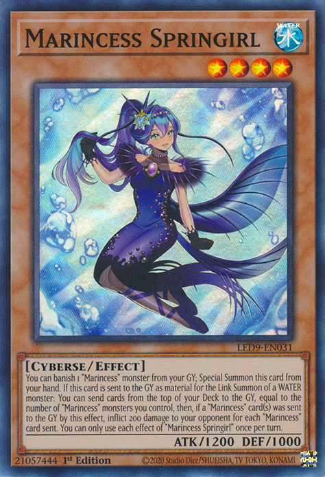 Marincess Springirl [LED9-EN031] Super Rare | The Time Vault CA